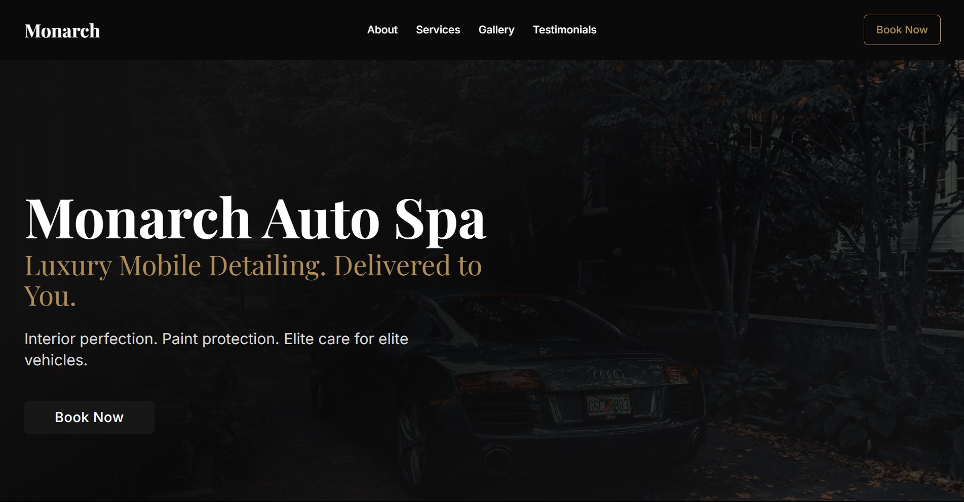 Monarch Auto Spa Website